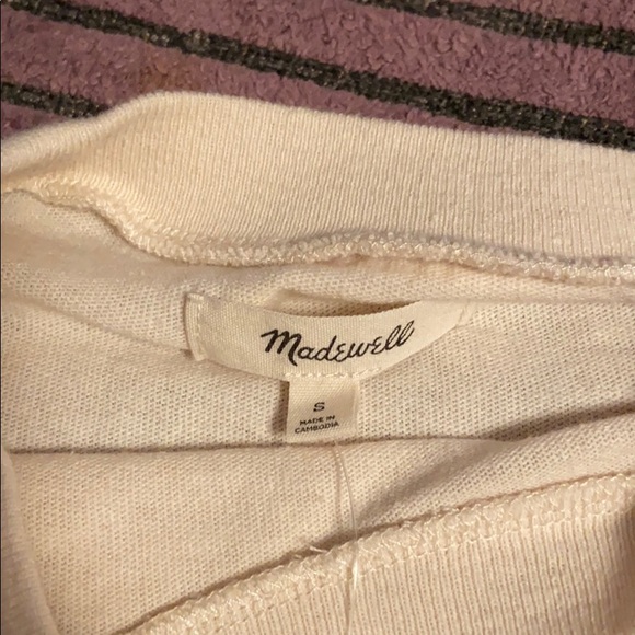 NWT madewell Recycled Cotton Stripe Relaxed Tee - Picture 6 of 8
